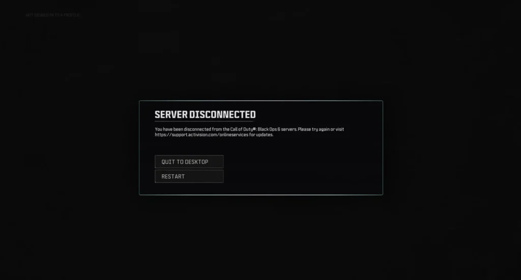Call of Duty Warzone Black Ops 6 greška