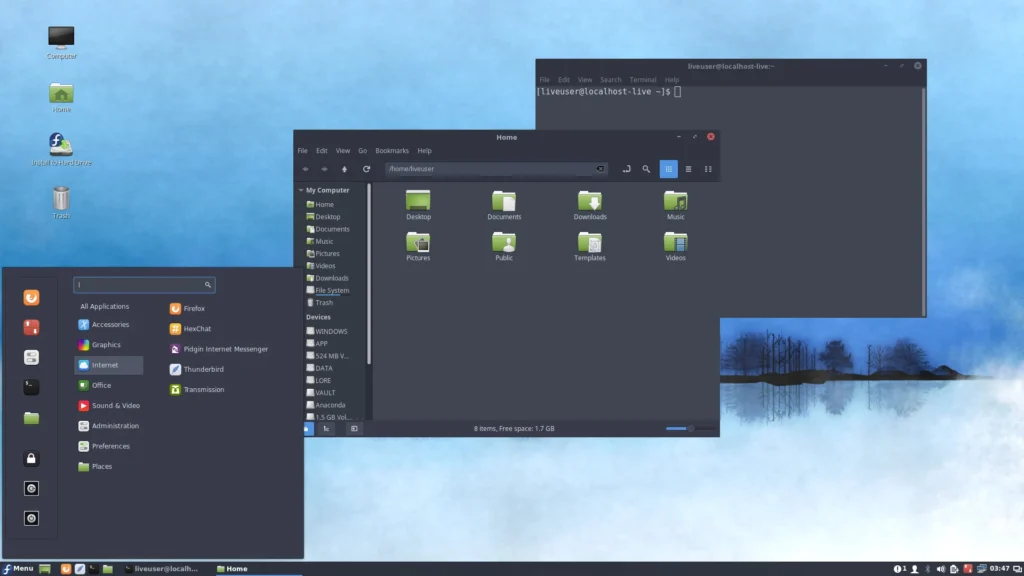 Cinnamon Linux desktop okruženje na Fedori (Foto: Fedora)