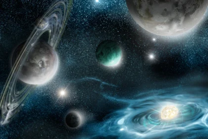 Ilustracija - Supernova i planete