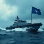 vojni brod, NATO, NATO zastava, mornarica