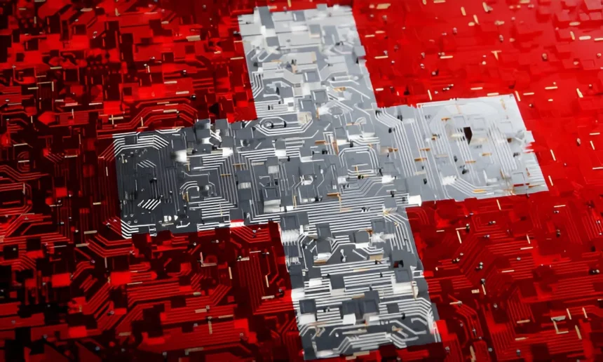 Zastava Švicarske u digitalnom obliku