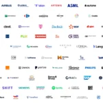 Fotografija logotipa kompanija koje su se udruzile u evropsku inicijativu da preuzmu globalno liderstvo u umjetnoj inteligenciji (AI)