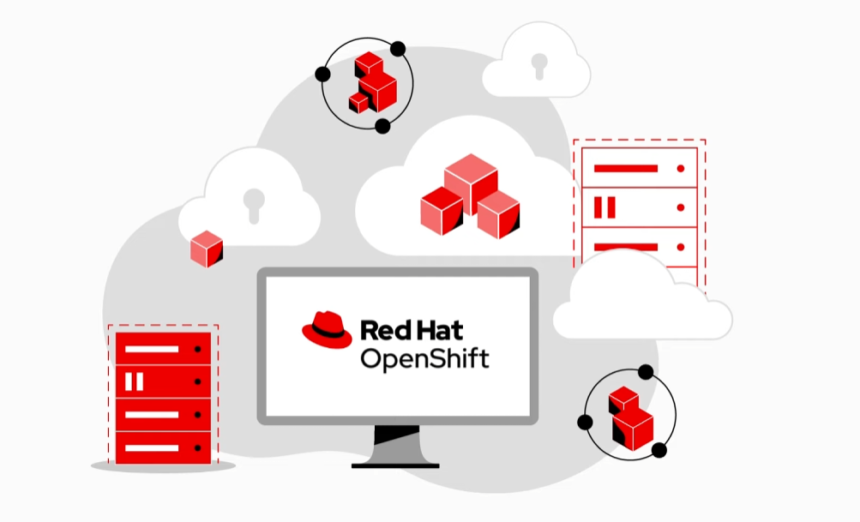 Ilustracija platforme OpenShift za virtuzalizaciju razvijena od strane kompanije Red Hat