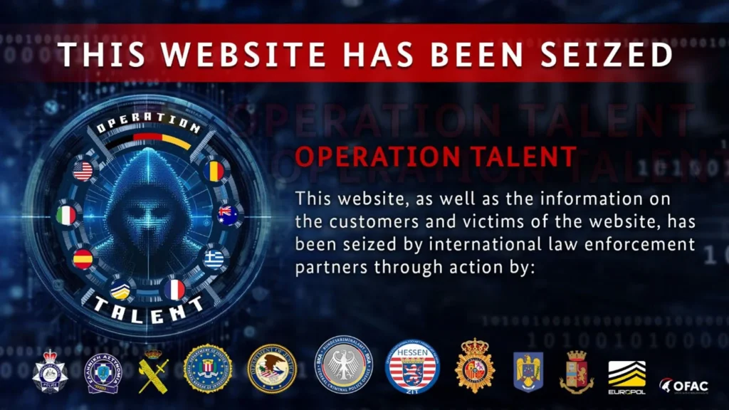 Banner međunarodne policijske akcije kodnog naziva "Talent" protiv cyber kriminala