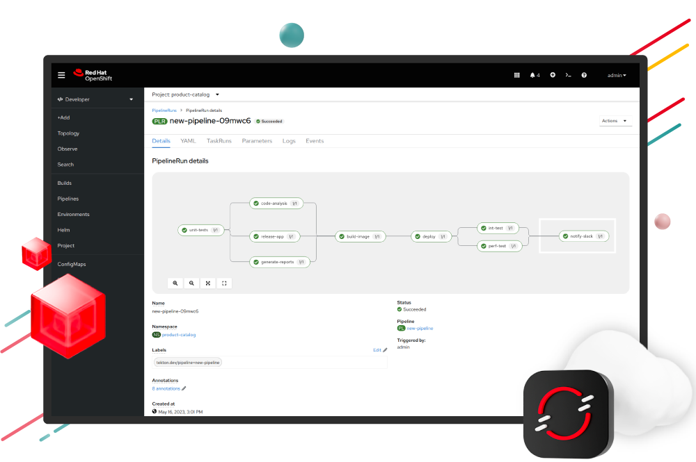 Red Hat OpenShift virtualizacija - slika zaslona