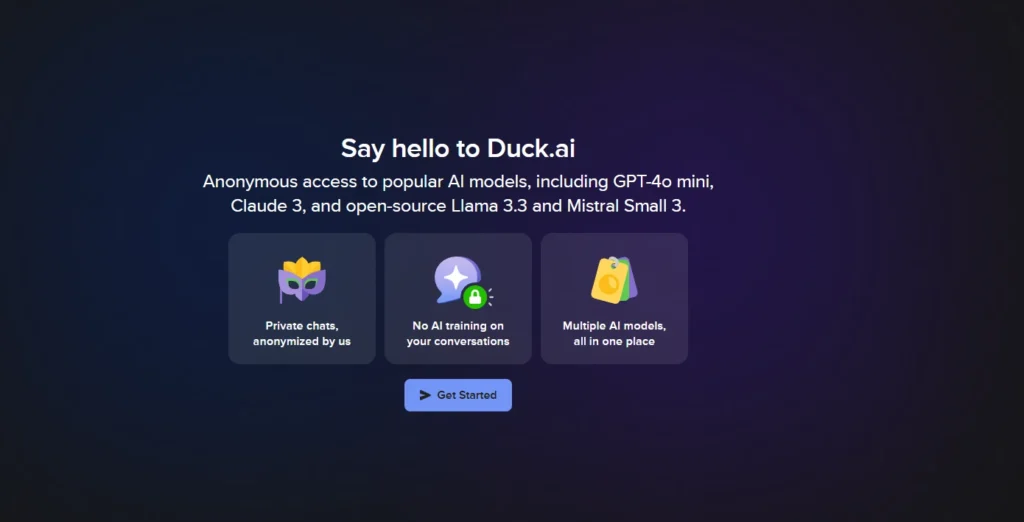 Duck.ai anonimni pristup AI modelima