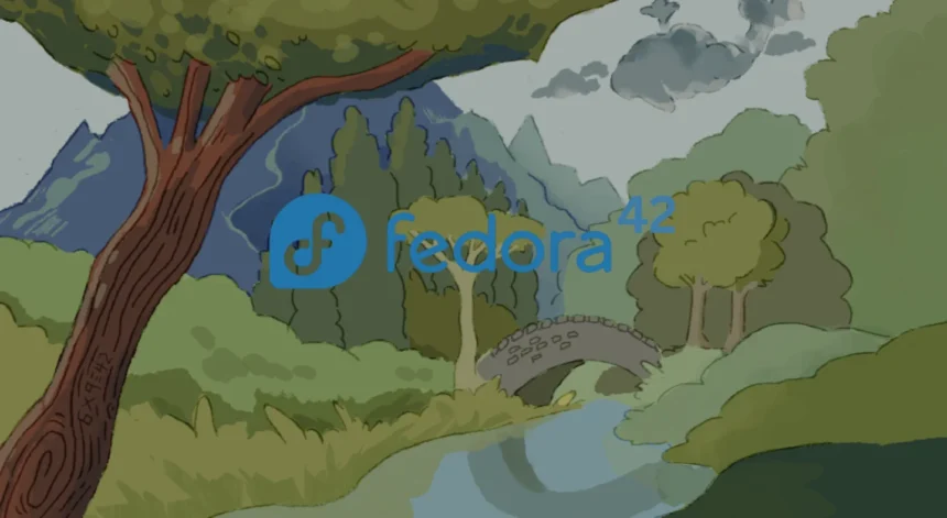 Fedora 42 logo i wallpaper za 2025. godinu