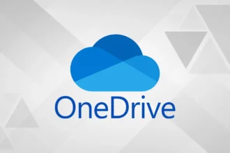 Onedrive logo na svjetloj pozadini