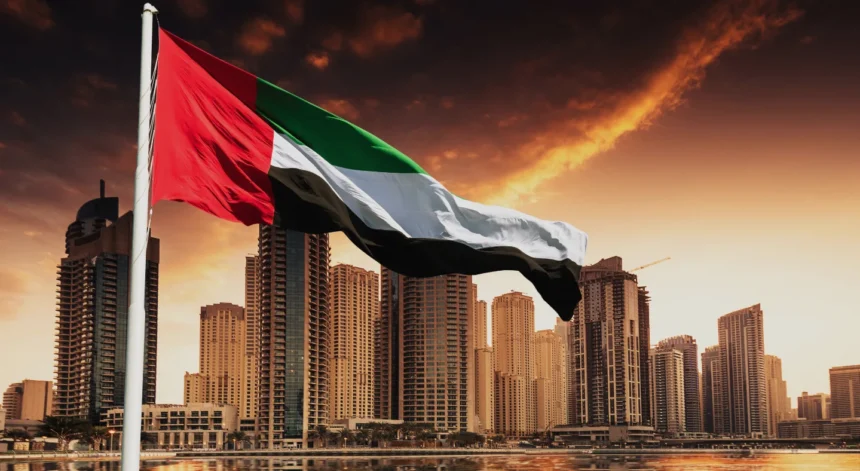 Zastava Ujedinjenih Arapskih Emirata u Dubaiu